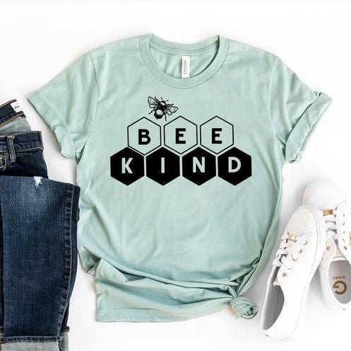Bee Kind honeycomb T Shirt - Garden Outside the Box