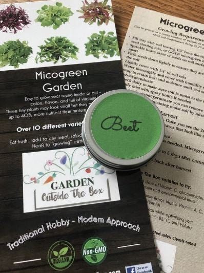 Beet Microgreens - Garden Outside The Box
