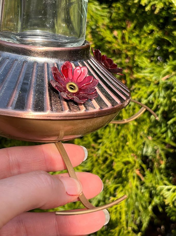Hummingbird Feeder Elegant Bronze