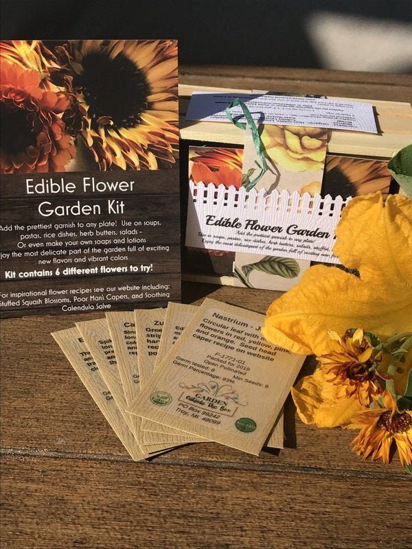 Edible Flower Garden Seed Collection - Garden Outside The Box