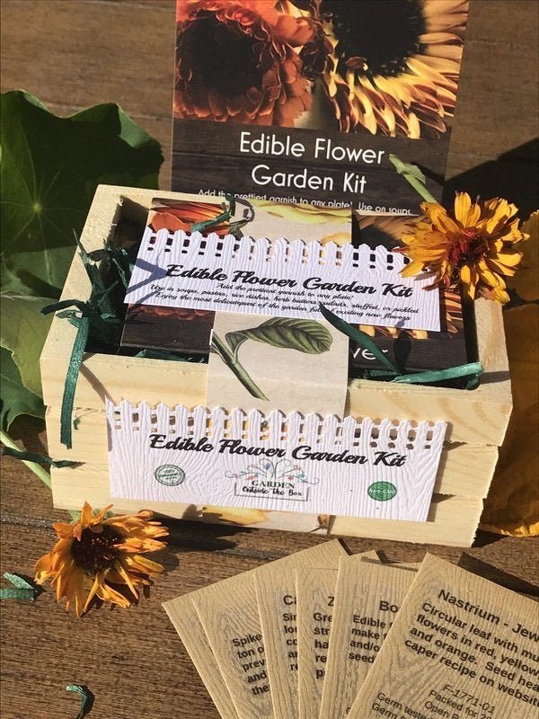 Edible Flower Garden Seed Collection - Garden Outside The Box
