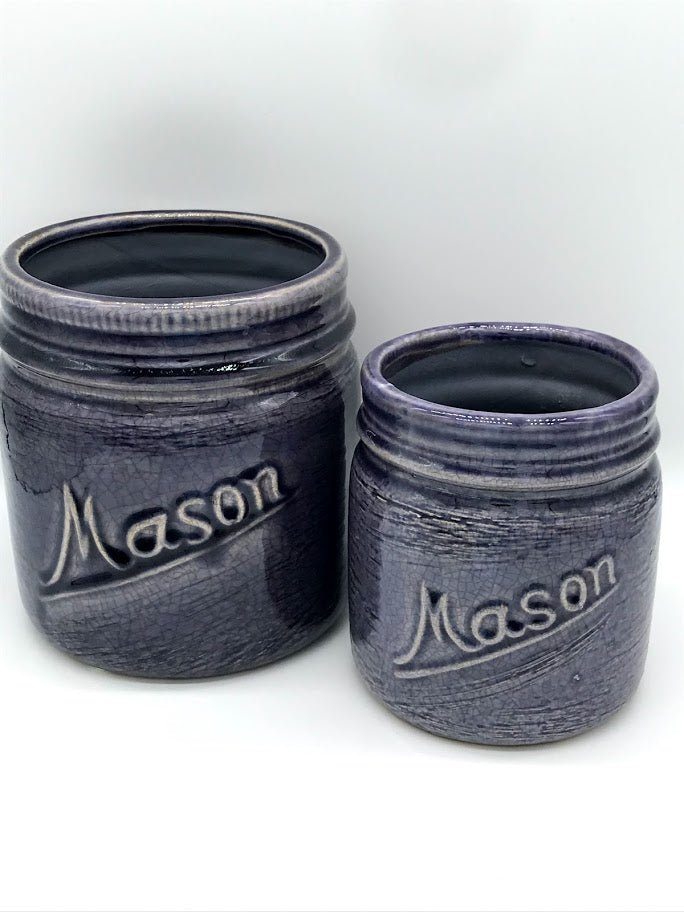 Mason Jar Crock Planter - Garden Outside The Box