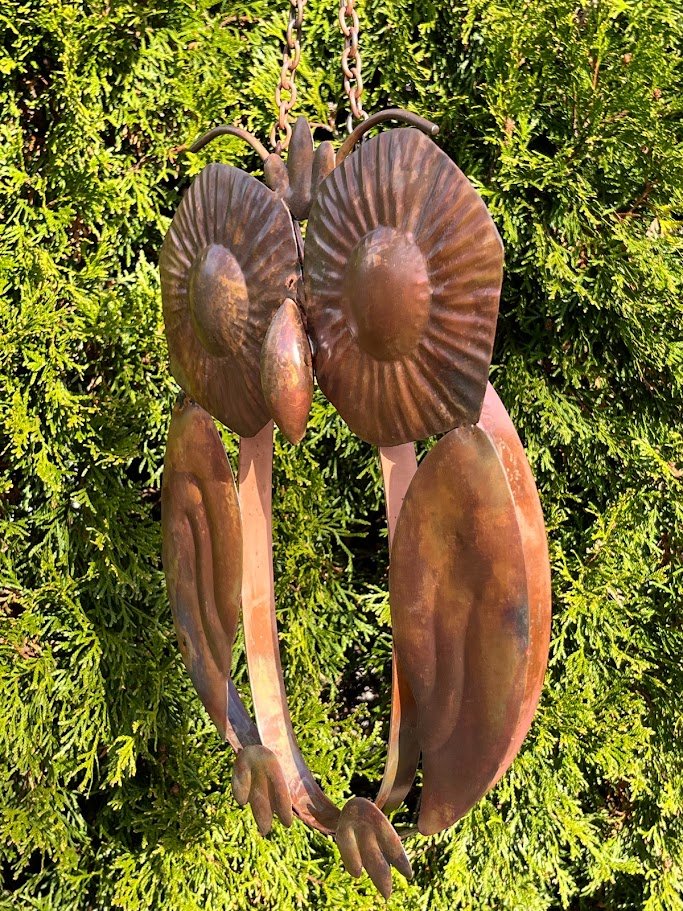 Fanciful Wise Owl Garden Ornament