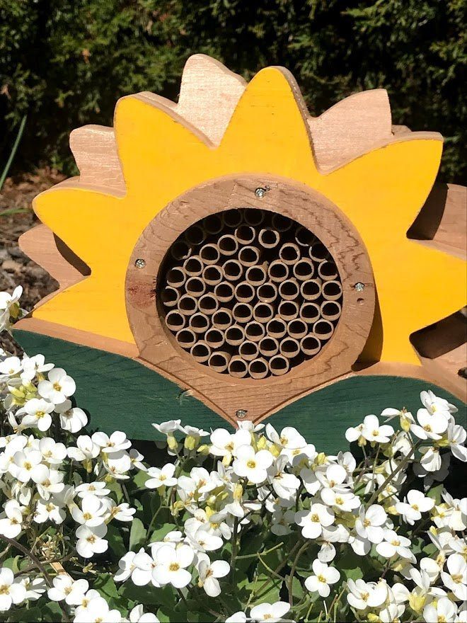 SUNFLOWER Pollinator House - ECO Paper Tubes - Garden Outside The Box