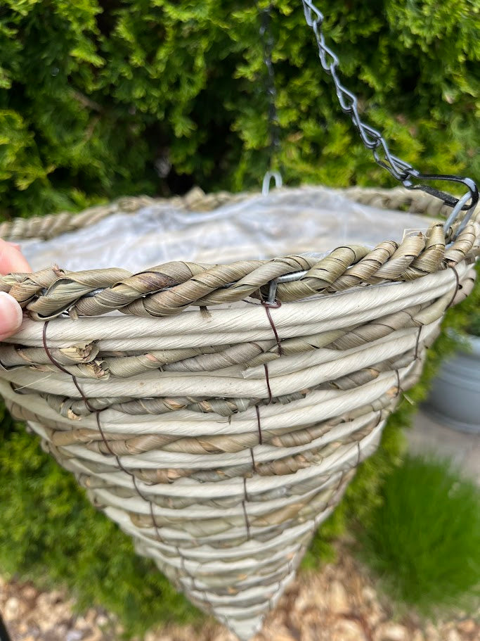 cone shaped hanging baskets for plants 12" MAXINE Cone Hanging Basket