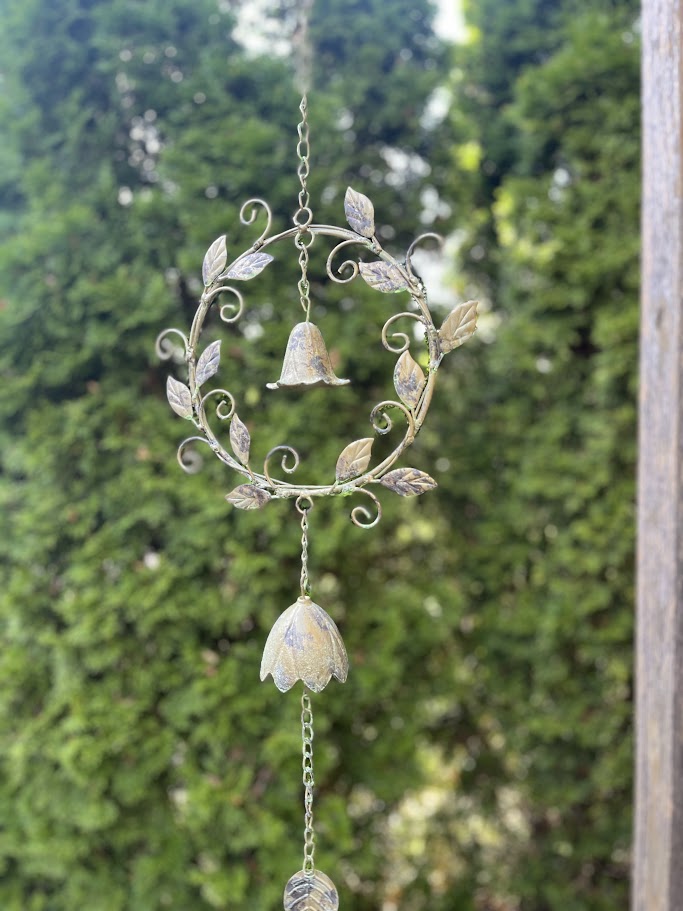 Branched Wreath Garden Art Bell