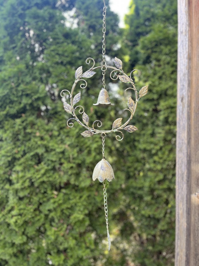 Branched Wreath Garden Art Bell
