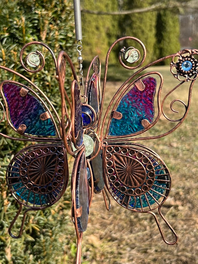 Garden Ornament Bouncer - Butterfly - Solar