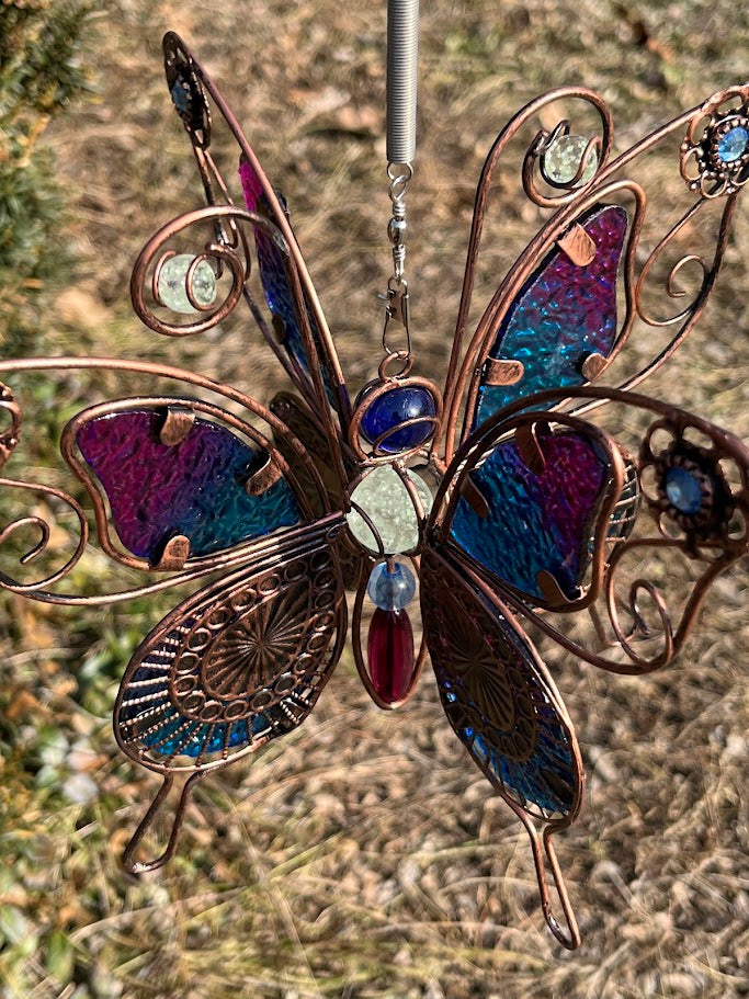 Garden Ornament Bouncer - Butterfly - Solar