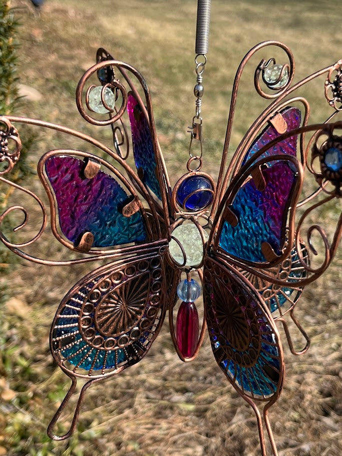 Garden Ornament Bouncer - Butterfly - Solar