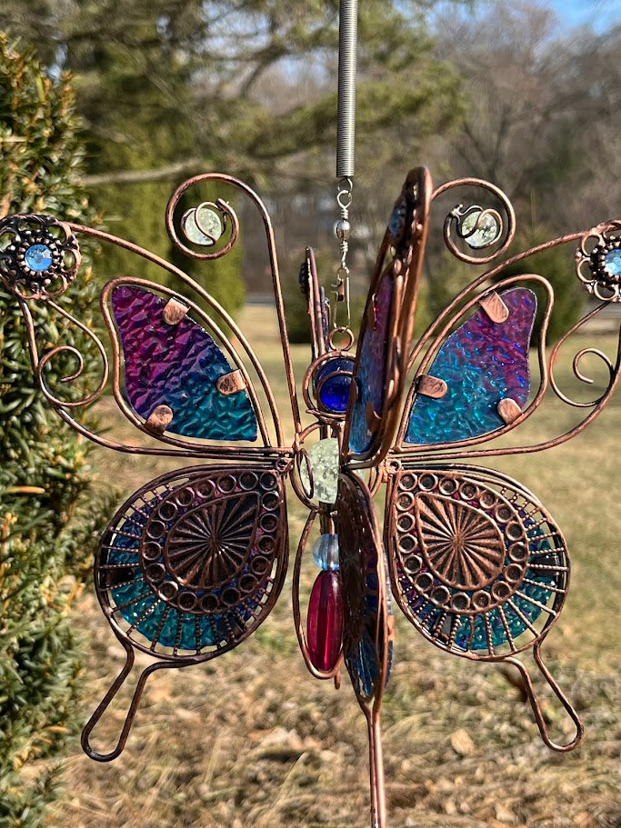 Garden Ornament Bouncer - Butterfly - Solar