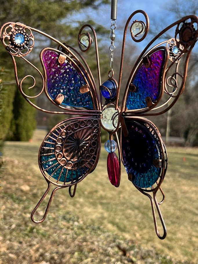 Garden Ornament Bouncer - Butterfly - Solar