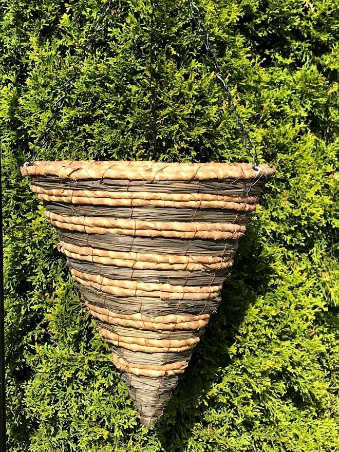 12" SAMANTHA Cone Hanging Basket - Garden Outside The Box