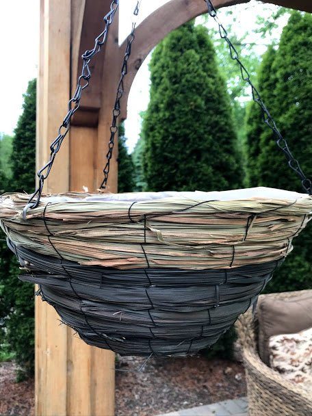 woven hanging baskets for plants SuperMoss (29706) Wood Woven Baskets