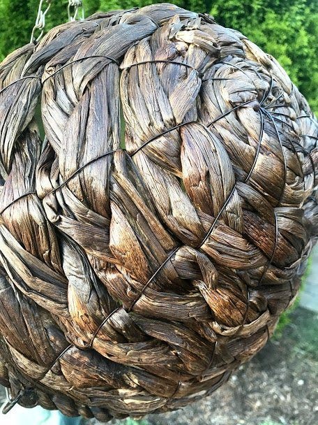 14" WILSON Hanging Woven Basket - Garden Outside The Box