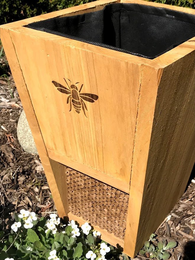 bee house planter 2-in-1 Pollinator House PLANTER