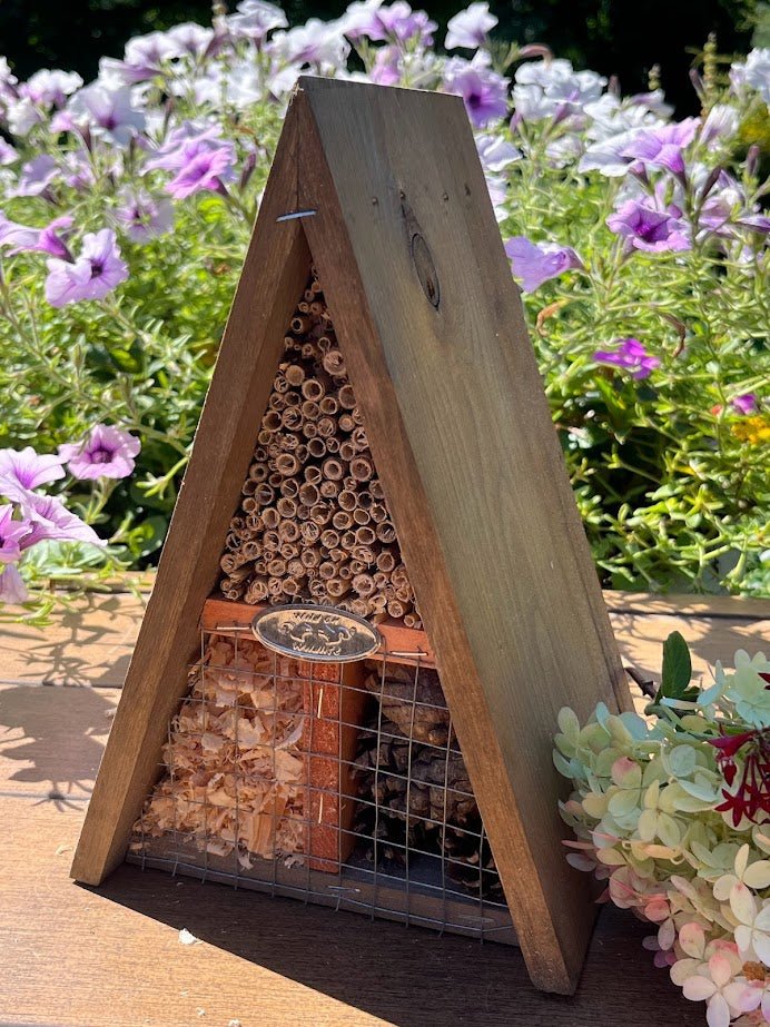 A-Frame Wood Pollinator Hotel