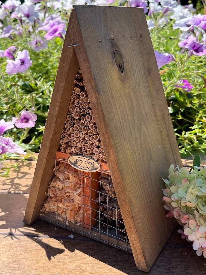 A-Frame Wood Pollinator Hotel