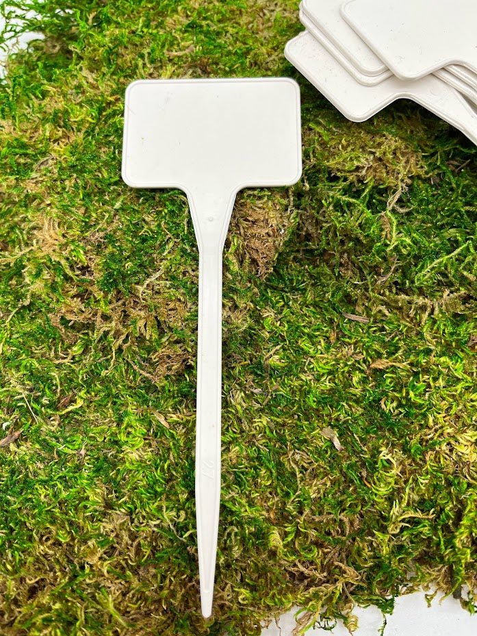plastic plant tags Plant ID Labels - 6" White