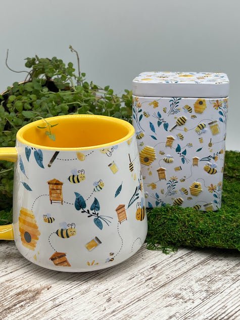 Honey Bee Mug and Tea Tin