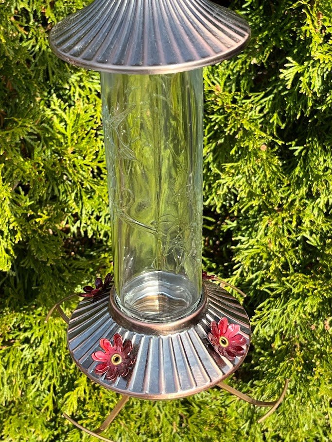 Hummingbird Feeder Elegant Bronze