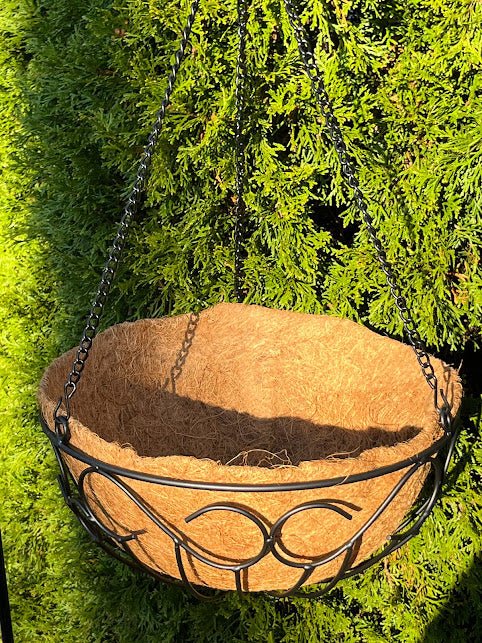 Metal Scroll Coco Hanging Basket