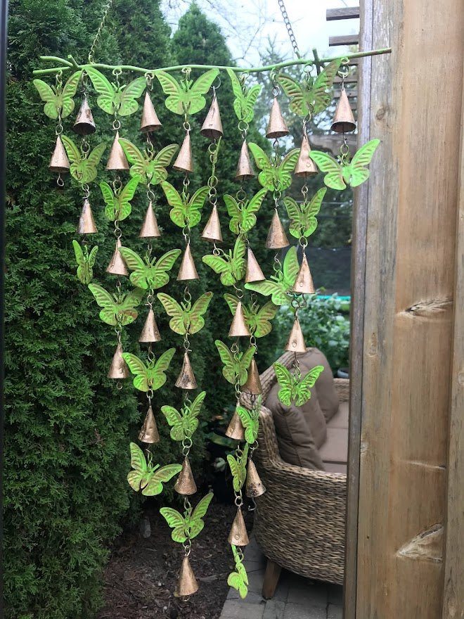 hanging plants for butterflies Ancient Graffiti ANCIENTAG1109 Shimmering Bells Butterflies