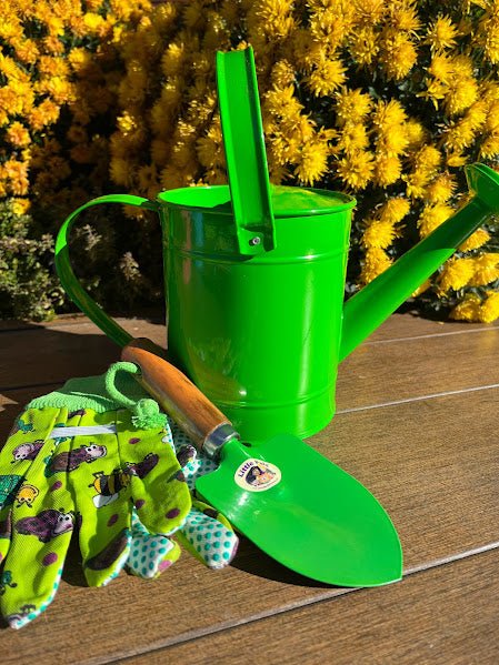 Children's Gardening Kit - Green Watering Can Set