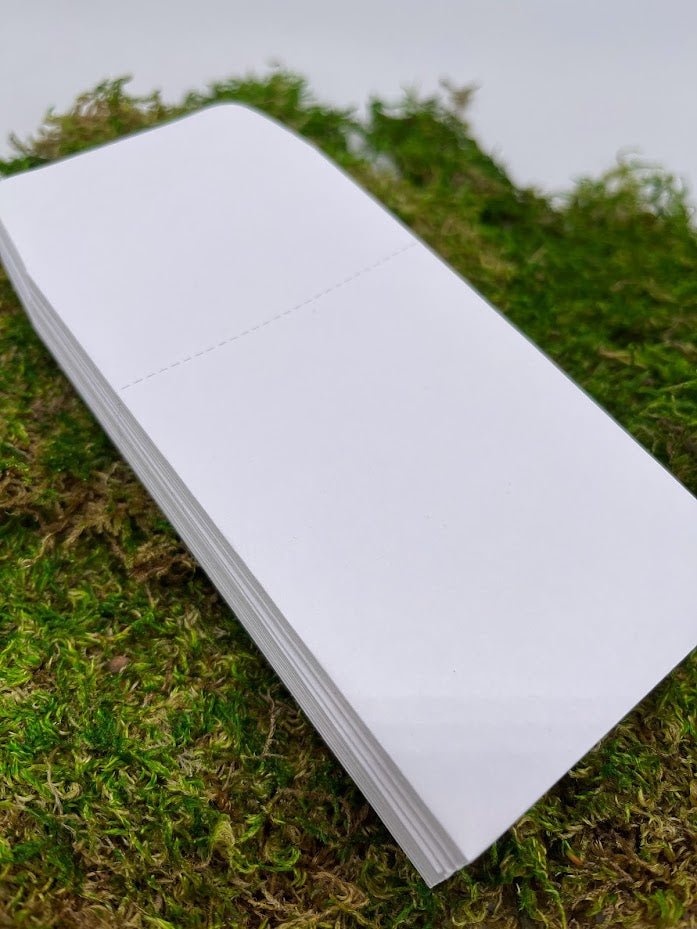 White self sealing seed saving envelopes