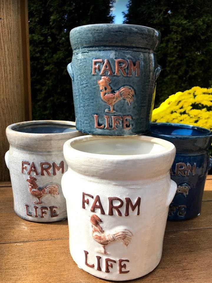crocks for plant pots Farm Life Crock Planter