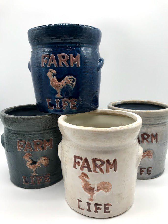 crock plant pots Farm Life Crock Planter