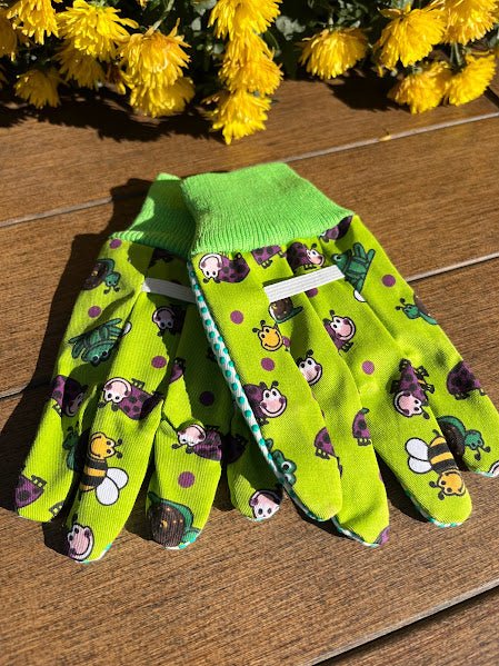 cheap gardening gloves bulk LITTLE Kid Gardening Gloves - Happy BUGS