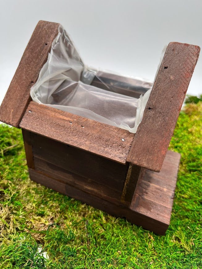 succulent birdhouse Green Living Roof" Birdhouse Planter - Small