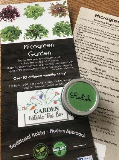 Radish Microgreens - Garden Outside The Box