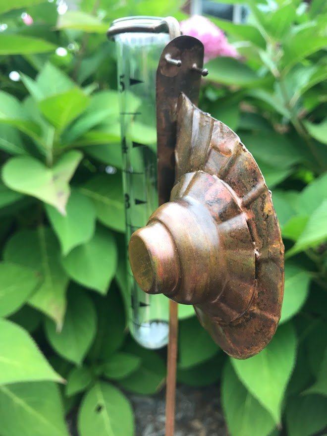 Rain Gauge Snail Garden Outside The Box