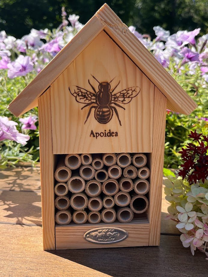 Natural Wood Pollinator House 
