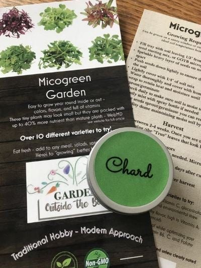 Swiss Chard Microgreens - Garden Outside The Box