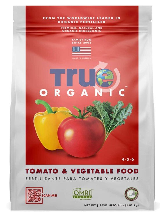 tomato plant fertilizer natural True Organic Tomato & Vegetable Food 4 lb